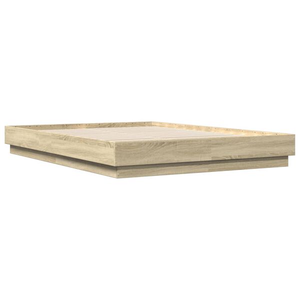 vidaXL Bed Frame without Mattress Sonoma Oak 120x200 cm