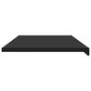 vidaXL Window Sill Black with Wood Grain 120 x 50 x 4.5 cm PVC