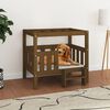 vidaXL Dog Bed Honey Brown 75.5x63.5x70 cm Solid Wood Pine