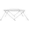 vidaXL 4-bow Bimini Top with Sidewalls 243x(170-182)x137 cm