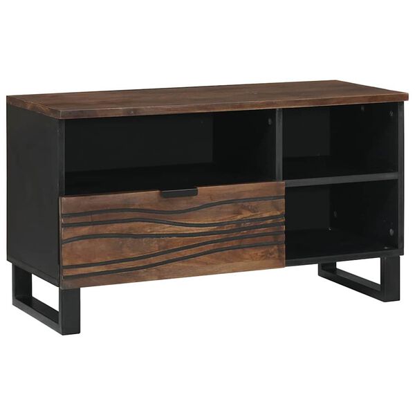 vidaXL TV Units with Drawer Walnut 80 x 33 x 46 cm Engineered wood