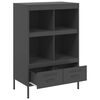 vidaXL Highboard Black 68x39x101.5 cm Steel