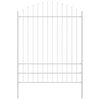 vidaXL Garden Fence 6 pcs White 170 x 225 cm Powder-Coated Steel