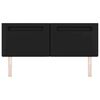 vidaXL LED Headboard Black 160 cm Faux Leather