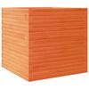 vidaXL Garden Planter Wax Brown 70x70x68.5 cm Solid Wood Pine
