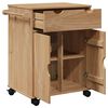 vidaXL Kitchen Trolley OTTA 59x45x80 cm Solid Wood Pine
