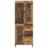 vidaXL Highboard Old Wood 69.5 x 34 x 180 cm Engineered Wood