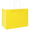 vidaXL Paper Bags 50 pcs with Handles Yellow 32x17x25 cm