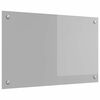 vidaXL Kitchen Backsplash Light Grey 80 x 50 cm Tempered Glass