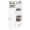 vidaXL Side Cabinets 4 pcs "ODDA" White 40x24x79 cm Solid Wood Pine