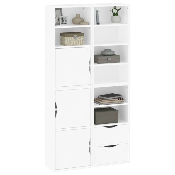 vidaXL Side Cabinets 4 pcs "ODDA" White 40x24x79 cm Solid Wood Pine