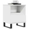 vidaXL Bedside Cabinets 2 pcs White 40x35x50 cm Engineered Wood