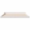vidaXL Bed Frame White 180 x 220 cm Solid Pine Wood