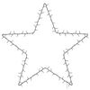 vidaXL Christmas Lights Star Silhouette 115 LEDs Warm White