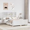 vidaXL Bed Frame without Mattress White 120x200 cm Solid Wood Pine