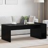 vidaXL Coffee Table Black Oak 101.5 x 50 x 37 cm Engineered Wood