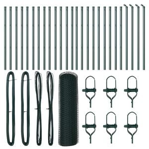 vidaXL Ground Fix Welded Wire Fence 50 x 0.4 m (W x H)