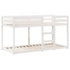 vidaXL Bunk Bed without Mattress White 80x200 cm Solid Wood Pine