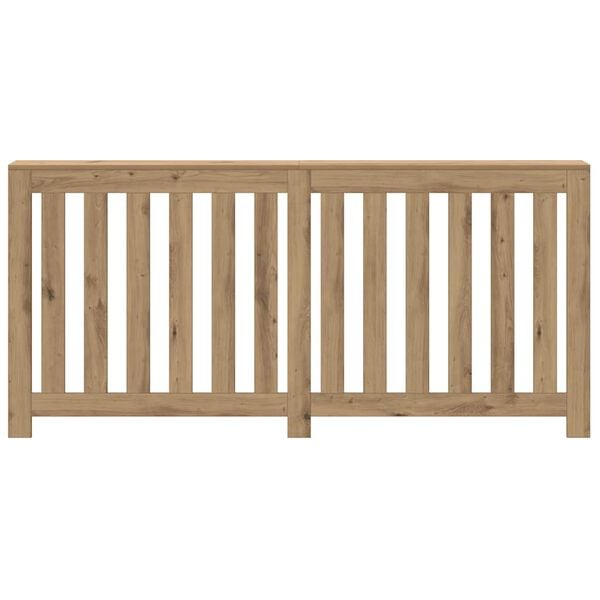 vidaXL Radiator Cover Artisian Oak 175x20x82 cm Engineered Wood