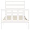 vidaXL Bed Frame without Mattress White 90x200 cm Solid Wood Pine