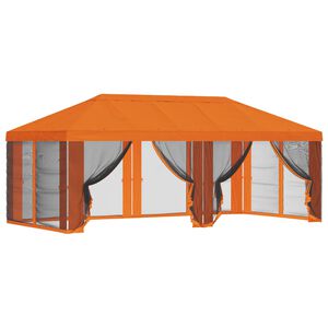 vidaXL Gazebo Cover with Sidewalls Orange 600.5 x 300.5 cm Polyester