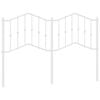 vidaXL Metal Replace Headboard White 140 cm