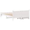 vidaXL Bed Frame without Mattress White 120x190 cm Small Double Solid Wood Pine