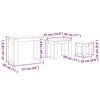vidaXL Nesting Tables 3 pcs Black Oak Engineered Wood