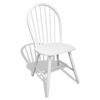 vidaXL Dining Chairs 6 pcs White Solid Rubber Wood