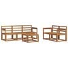 vidaXL Outdoor Sofa Set 6 pcs Natural