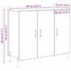 vidaXL Sideboard Old Wood 90 x 34 x 80 cm Engineered Wood