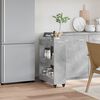 vidaXL Cabinet with Wheels Concerte Grey 60x22x79 cm Engineered Wood