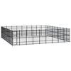 vidaXL Outdoor Dog Kennel Steel 74,65 m&sup2;