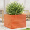 vidaXL Garden Planter Wax Brown 60x60x45.5 cm Solid Wood Pine
