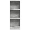 vidaXL Bookcase Concrete Grey 40x24x109 cm Engineered Wood