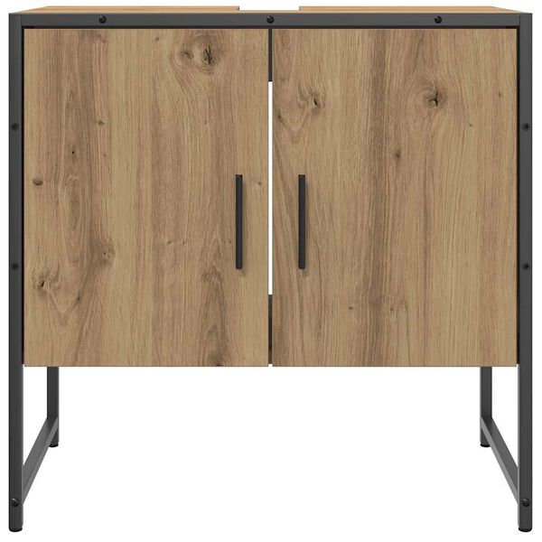 vidaXL Bathroom Sink Cabinet Artisan Oak 60x33x60 cm Engineered Wood