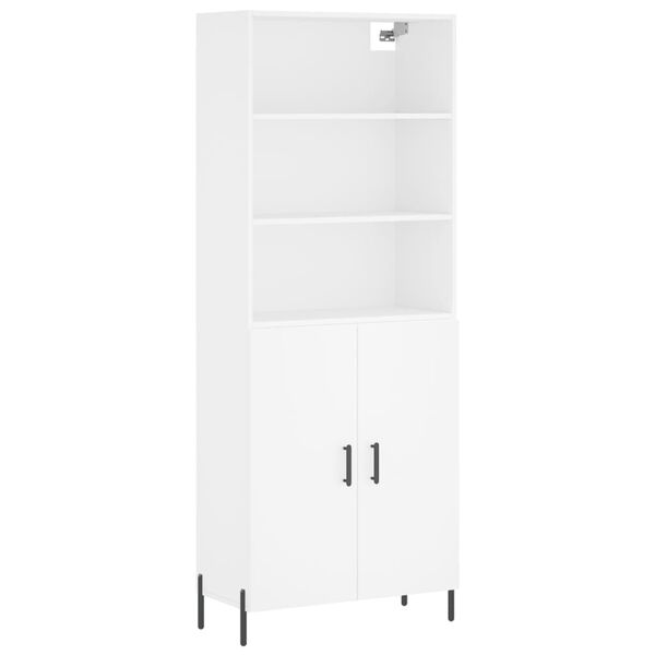 vidaXL Highboard White 69.5x34x180 cm Engineered Wood