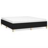 vidaXL Box Spring Bed Frame Black 160x200 cm Fabric