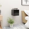 vidaXL Bedside Cabinet Black 30.5x30x30 cm Engineered Wood