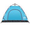 vidaXL Camping Tent 3-Person Blue Quick Release
