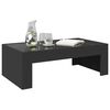 vidaXL Coffee Table with Infinity LED Black 90x50x30 cm