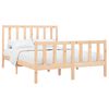 vidaXL Bed Frame without Mattress 150x200 cm King Size Solid Wood Pine
