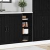 vidaXL Kitchen Base Cabinet with Shelf Black oak 30 x 44.5 x 81.5 cm