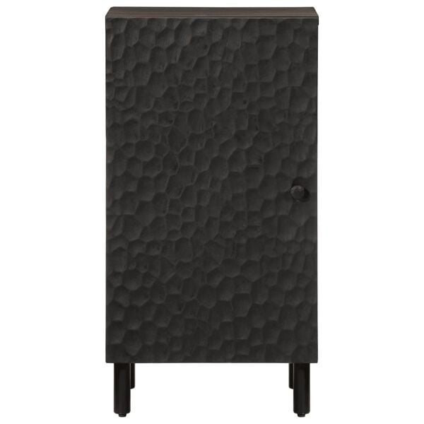 vidaXL Side Cabinet Black 40x33x75 cm Solid Wood Mango