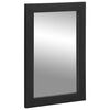 vidaXL Bathroom Mirror Black 50x70x2.5 cm Engineered Wood and brass