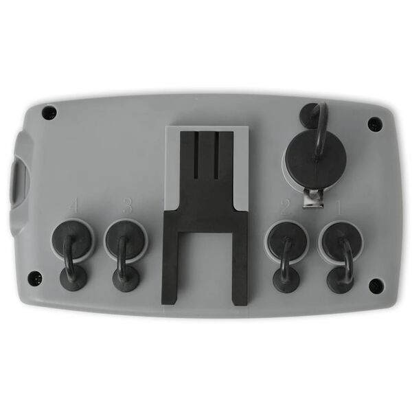 vidaXL Automatic Water Timer with 4 Stations and Moisture Sensor 3 V