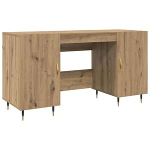 vidaXL Desk Artisan oak Engineered wood 140 x 50 x 75 cm