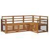 vidaXL Outdoor Sofa Set 4 pcs Natural Polyester