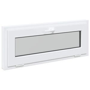 vidaXL Basement Window RISOR 110 x 40 cm PVC and Glass
