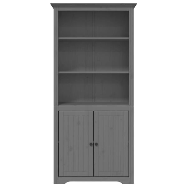 vidaXL Bookcase BODO Grey 80x40x172 cm Solid Wood Pine